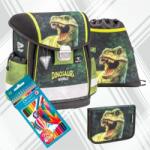 Belmil Iskolatáska szett Belmil 22' Classy Dinosaur World 2 403-13 táska, tolltartó, tornazsák