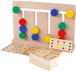 Alibeibei Joc Montessori de tip labirint de asociere si sortare culori - Four color game (100219)
