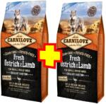 CARNILOVE Adult Dog Small Strucc & Bárány - Excellent Digestion 2 x 6 kg ( Ostrich - Lamb )