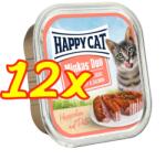 Happy Cat Minkas Duo - Baromfi és Lazac 12x100g - vahurbolt