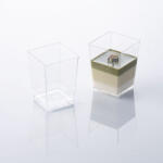 Martellato Pohárkrém-desszert tégely, Square, 120 ml, 50x50x70 mm (Sz-Ma-PMOCU002)