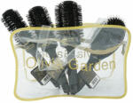 Olivia Garden Set de 4 Perii De Păr Expert Blowout Shine Black Label (25+35+45+55)