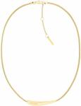 Calvin Klein Colier delicat din oțel placat cu aur pentru femei Elongated Drops 35000339