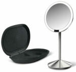 Simplehuman Senzor de oglindire cosmetică reîncărcabilă cu iluminare LED, mărire de 10x Oțel inoxidabil
