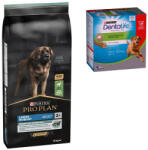 PRO PLAN 14kg Large Adult Robust Optidigest csirke & rizs száraz kutyatáp + 18db Dentalife snack napi fogápoláshoz nagy testű kutyáknak ingyen