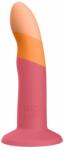 ROMP Dizi - rugalmas szilikon dildó (pink-narancs) - vagyaim
