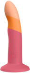 ROMP Dizi - rugalmas szilikon dildó (pink-narancs) - szexshop