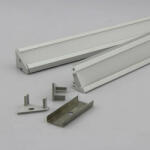Conlight Sarok profil max. 12 mm széles LED szalaghoz 30°/60° dőlésszöggel 1méter Conlight (CON 782 3127)
