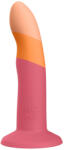 ROMP Dizi - rugalmas szilikon dildó (pink-narancs) (50043060000) - intimjatekom
