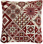 MONDO ITALIA Párnahuzat gobelin Bordeaux Chenille IT114