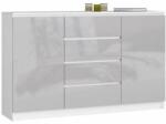 Dresser P99_160 #alb-cenușiu lucios (OP0LK-1_001MET) Comoda