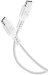 Cellularline Кабел Cellularline - 3746, USB-С/USB-С, 1.2 m, бял (USBDATACUSBC-CW)