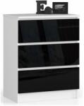  Dresser P77_60 #alb-negru lucios (OP0LK-3CZAR) Comoda