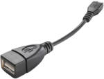 Cellularline Адаптер Cellularline - 2023, Micro USB/USB-A, черен (OTGUSBADAPTERSMPH)