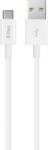 Ttec Кабел ttec - Charge/Data, USB-A/USB-C, 1.2 m, бял (8694470613192)