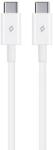 Ttec Кабел ttec - Charge/Data, USB-C/USB-C, 1.2 m, бял (8694470827582)