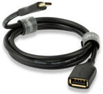 QED Кабел QED - Connect QE8191, USB-A/USB-C, 0.15m, черен (QE8191)