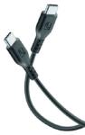 Cellularline Кабел Cellularline - 5А, USB-C/USB-C, 1 m, черен (USBDATAC2C5A1MK)