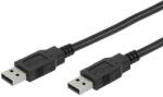 Vivanco Кабел Vivanco - 45296, USB-A/USB-A, 1.8 m, черен (45296)