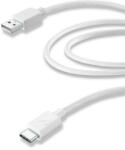 Cellularline Кабел Cellularline - 4441, USB-A/USB-C, 2 m, бял (USBDATACUSBC2TW)