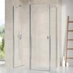 RAVAK Cabina dus Ravak Chrome CRV2+CPS, 80x90xH195 cm, profil crom slefuit lucios (1QV40U00Z1+9QV70U00Z1)