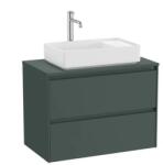 Roca Baza lavoar suspendat Roca Ona 2 sertare 79.4x45.7 cm verde mat (A851728513)