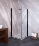 Sanotechnik Cabina dus Sanotechnik Sanoflex Black Brava 70x70xH195 cm (BD70+BD70)