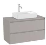 Roca Baza lavoar suspendat Roca Ona 2 sertare 99.4x45.7 cm gri mat (A851730510)