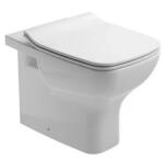 Gala Vas WC pe pardoseala Gala Street Square 55x35.5 cm alb lipit de perete (514001)