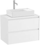 Roca Baza lavoar suspendat Roca Ona 2 sertare 79.4x45.7 cm alb mat (A851728509)