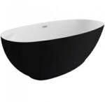 SPATIO Cada freestanding Spatio Kivi acril 165x75 cm, negru mat (CPC-00473)