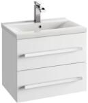 Defra Baza lavoar suspendat Defra Granada 2 sertare 59.9x39.8 cm alb lucios (DEF167-D-06001)