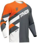 Thor Bluza Motocross/Enduro Thor Sector Checker gri cu portocaliu