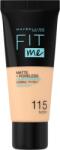 Maybelline New York Fit Me! Pórusösszehúzó és Mattító Alapozó Normál és Zsíros Bőrre (30ml) 115 Ivory