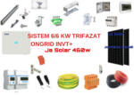 Ja Solar SISTEM 6/6 KW TRIFAZAT ON GRID INVT + Ja Solar 460w (M-S6-6KW)