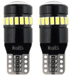 AMiO CANBUS 18SMD 3014 + 1SMD T10 W5W alb 12V/24V bec cu led