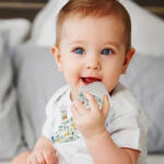 BabyJem Cravata bebelusi cu accesoriu de dentitie BabyJem, Diverse culori (bj_7502)