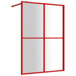 vidaXL Piros zuhanyfal átlátszó esg üveggel 140 x 195 cm (154950) - plaza8