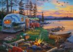 Schmidt Spiele - Puzzle Bush: Camping Idyll am See - 1 000 piese Puzzle