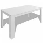 vidaXL Fehér étkezőasztal 140 x 80 x 75 cm (243056) - plaza8