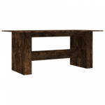 vidaXL Füstös tölgyszínű szerelt fa étkezőasztal 180 x 90 x 76 cm (838192) - plaza8