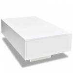 vidaXL Fehér magasfényű dohányzóasztal (244022) - plaza8