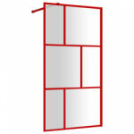 vidaXL Piros zuhanyfal átlátszó esg üveggel 115 x 195 cm (154958) - plaza8