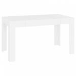 vidaXL Fehér szerelt fa étkezőasztal 140 x 74, 5 x 76 cm (804202) - plaza8