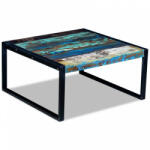vidaXL Tömör újrahasznosított fa dohányzóasztal 80 x 80 x 40 cm (243295) - plaza8