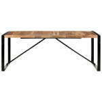 vidaXL Paliszander felületű tömör fa étkezőasztal 200 x 100 x 75 cm (321543) - plaza8