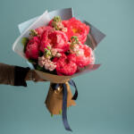 ImodFlowers Buchetul Cu 7 Bujori Coral Charm