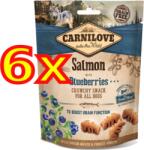 CARNILOVE Dog Crunchy Snack Lazac - Áfonya 6 x 200 g ( Salmon - Blueberries )