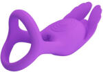 Pretty Love Inel Vibrator Pretty Love Vibrant Penis Ring 7 Vibrations Purple Silicone Inel pentru penis