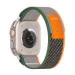 Techsuit Curea pentru Apple Watch 1/2/3/4/5/6/7/8/9/SE/SE 2 (38/40/41mm) - Techsuit Watchband (W039) - Green / Orange (KF2313122)